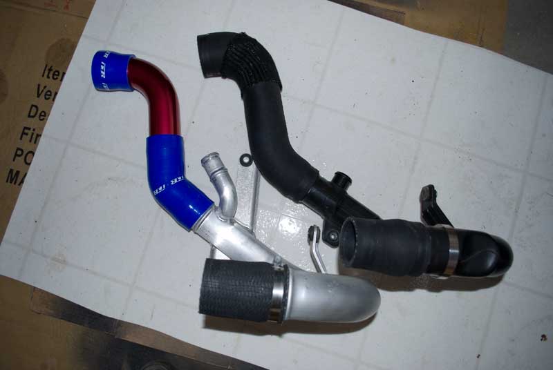evo x lower intercooler pipe